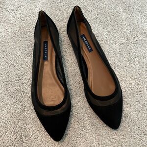 Margaux The Pointe Black Mesh Flat